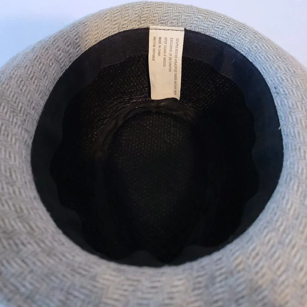 FEDORA HAT TODDLER BOYS' RIBBON TRIM CHEVRON PATTERN ONE SIZE (12-24 MONTHS)TAN